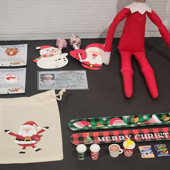 Christmas Gift for Kids Elf Props Slap Bracelet Sucker Holders Santa License etc - Picture 8 of 9